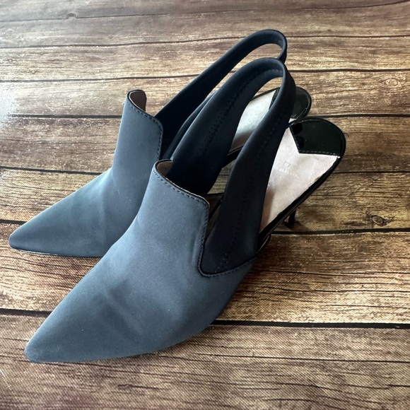 🖤Donald J. Pliner Black Pointed Stretch Slingback Heels - Time2 - Size 10M 🖤 - Picture 1 of 6